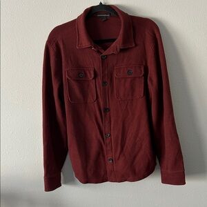 Banana Republic Men's Burgundy Shirt Jacket